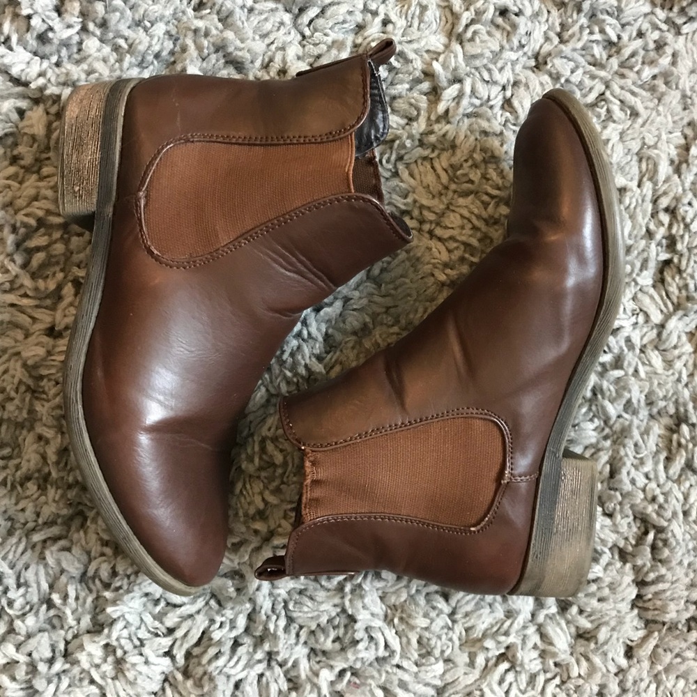 Brown Chelsea Ankle Boots
